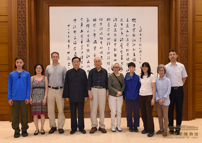 著名哲学家冯友兰长子来我馆参观