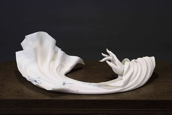 岩自在观音│郑雄文│38×30×62cm坐全莲如来佛│郑雄文│36×36×52