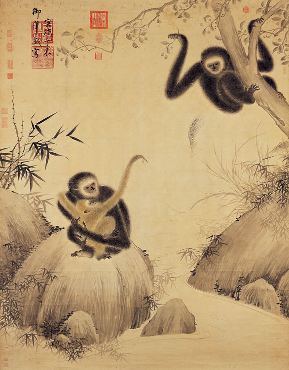 明宣宗《戏猿图》
