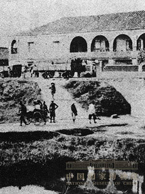 <p>刘铭传修建的大稻埕火车站</p>