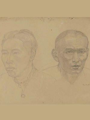 <p>刘开渠（1903—1993）1903年生于江苏徐州府萧县刘窑村（今属安徽省淮北市杜集区朔里镇）。雕塑家。早年毕业于北平美术学校，毕业后任杭州艺术院图书馆馆长。后赴法国巴黎国立高等美术学院雕塑系学习。归国后任杭州艺术专科学校教授。艺术风格熔中西雕塑手法于一炉，手法写实，造型简练、准确、生动。</p>