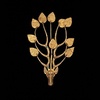 Gold Hat Ornament in the Shape of Horse Head with Antlers