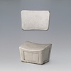 White-glazed Porcelain Pillow
