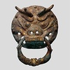 Gilded Bronze <em>Pushou</em> (door knocker)
