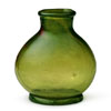 椭圆形绿玻璃瓶
