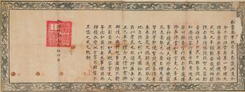 弘治四年三月初四日敕云南布政司左参议洪汉前往云南专一管理大理等府银矿