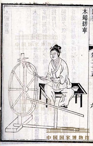 木棉纺车图
