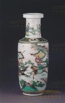 五彩人物棒捶瓶