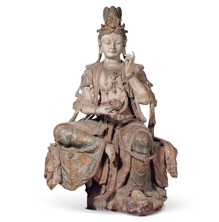 彩绘木雕观音菩萨坐像| 中国国家博物馆