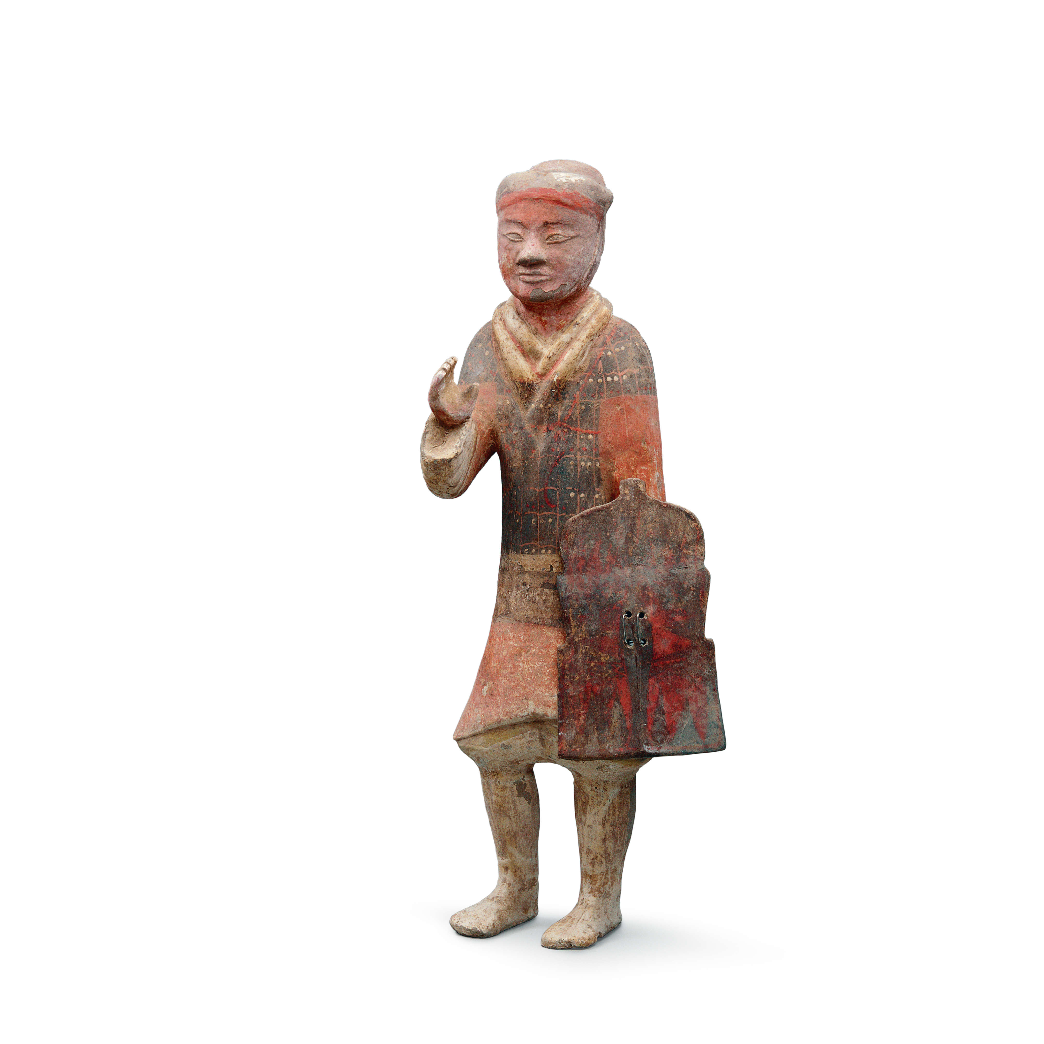 中国　陶俑　人物俑　陶人形　6体　C　R6384F A pottery figure of a court lady, Tang dynasty | 唐彩繪仕女
