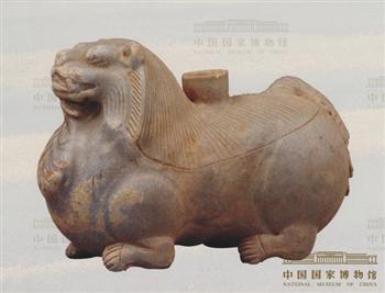 青瓷狮形水注
