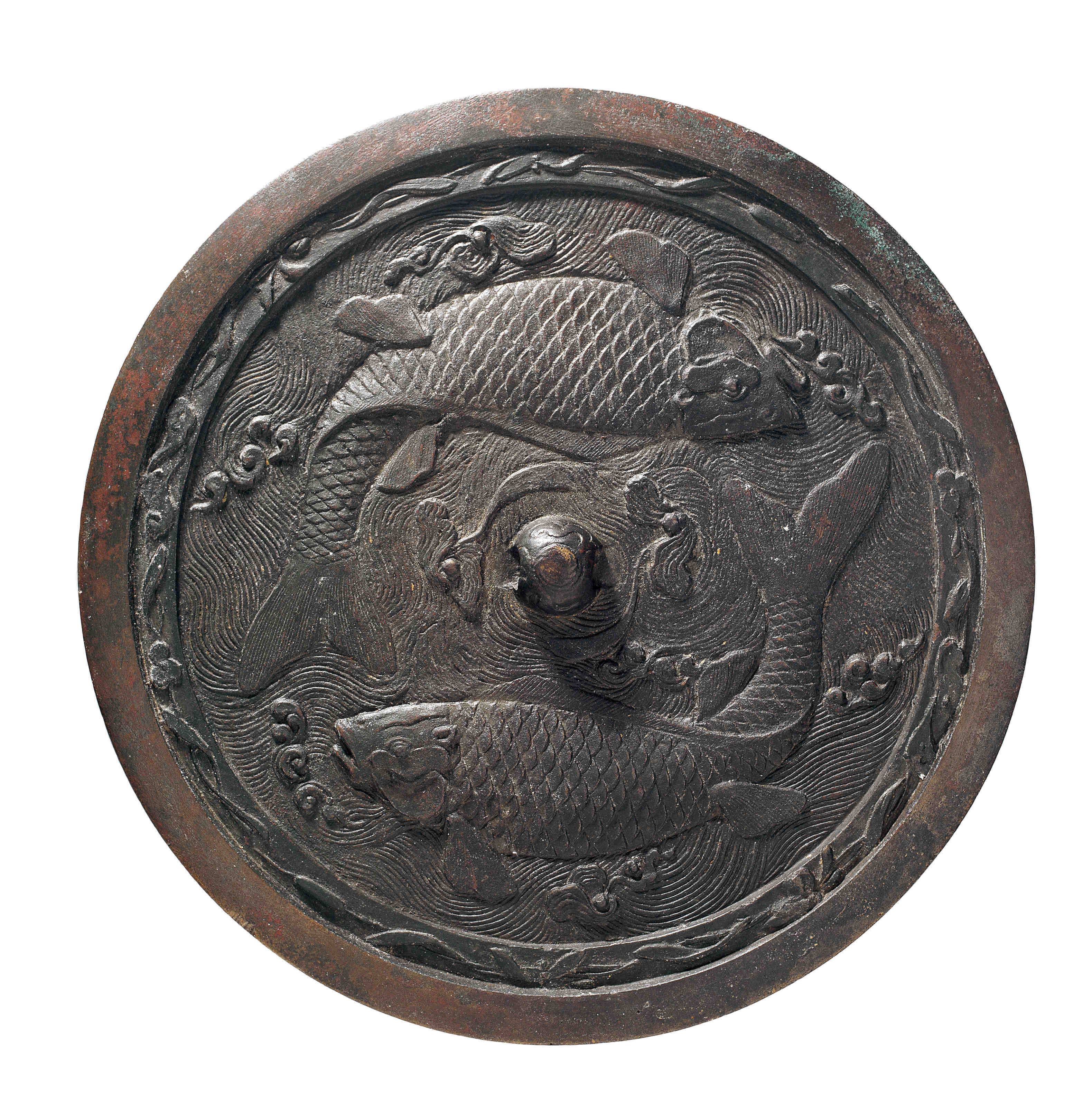 中国骨董 青銅器 双魚紋 青銅鏡 唐鏡 美品 Yahoo!オークション -「唐物 時代」(鏡) (銅製)の落札相場・落札価格