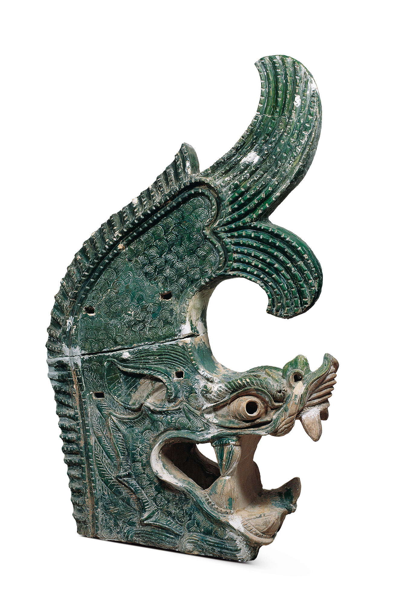绿釉鸱吻