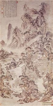 《水西山宅图轴》